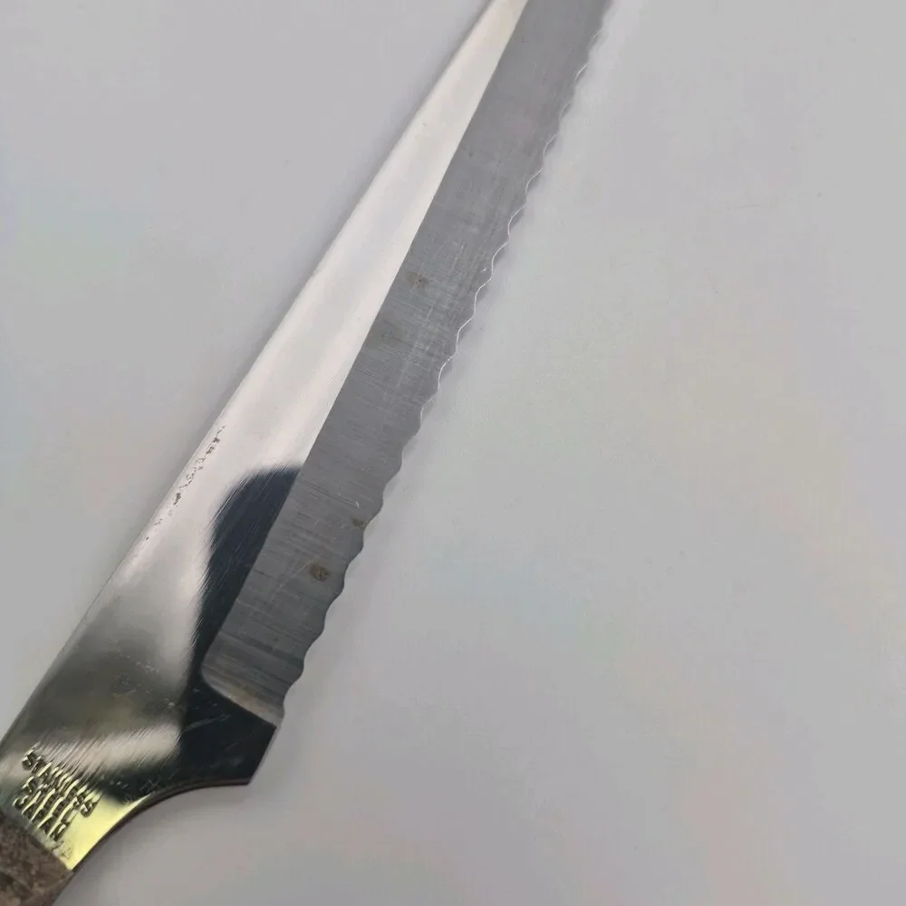 Burnco Retro Art Deco Stainless Steel Steak Knives Mid Century Modern Japan